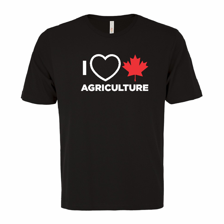 'I Love Canadian Agriculture' Ring Spun Tee