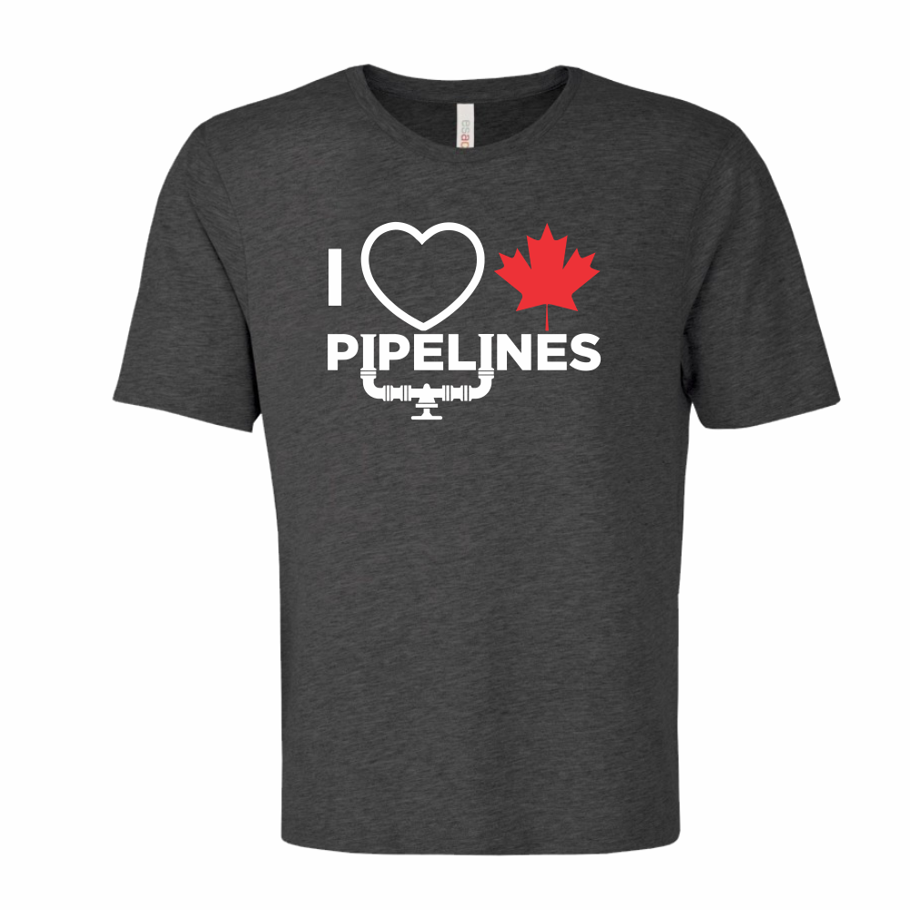 'I Love Canadian Pipelines' Ring Spun Tee