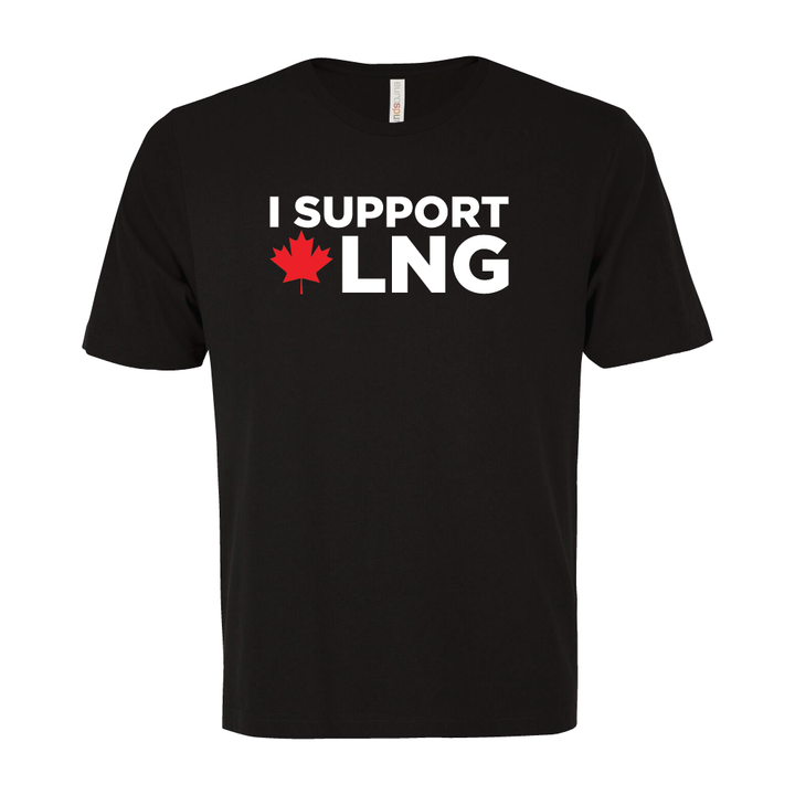 'I Support Canadian LNG' Ring Spun Tee