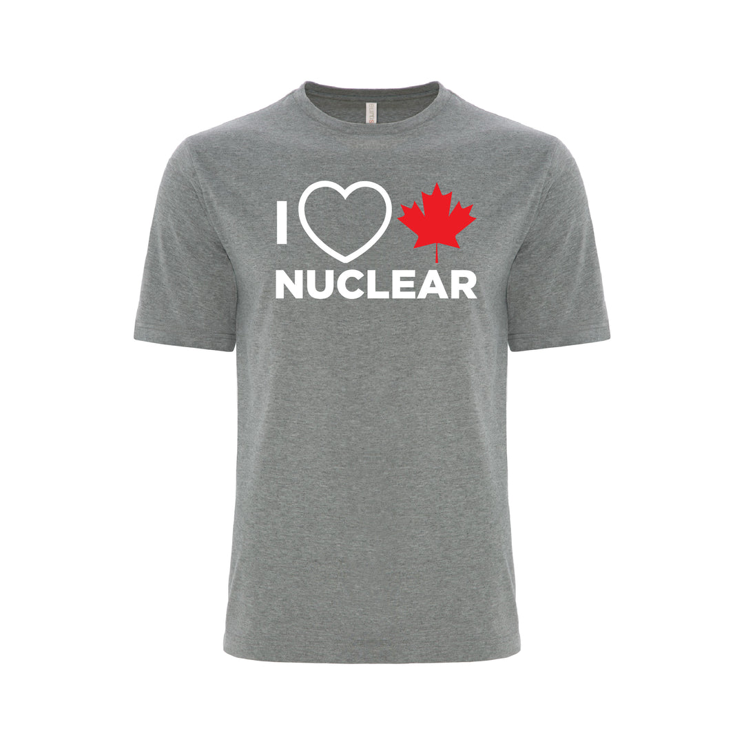 'I Love Canadian Nuclear' Ring Spun Tee