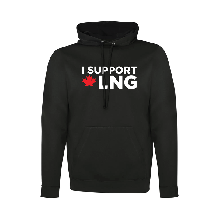 'I Support Canadian LNG' Mens Game Day hoodie