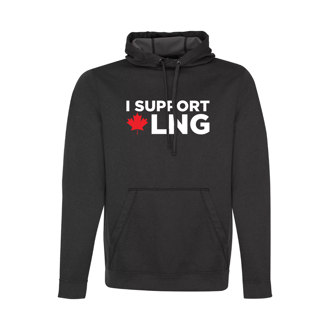 'I Support Canadian LNG' Mens Game Day hoodie