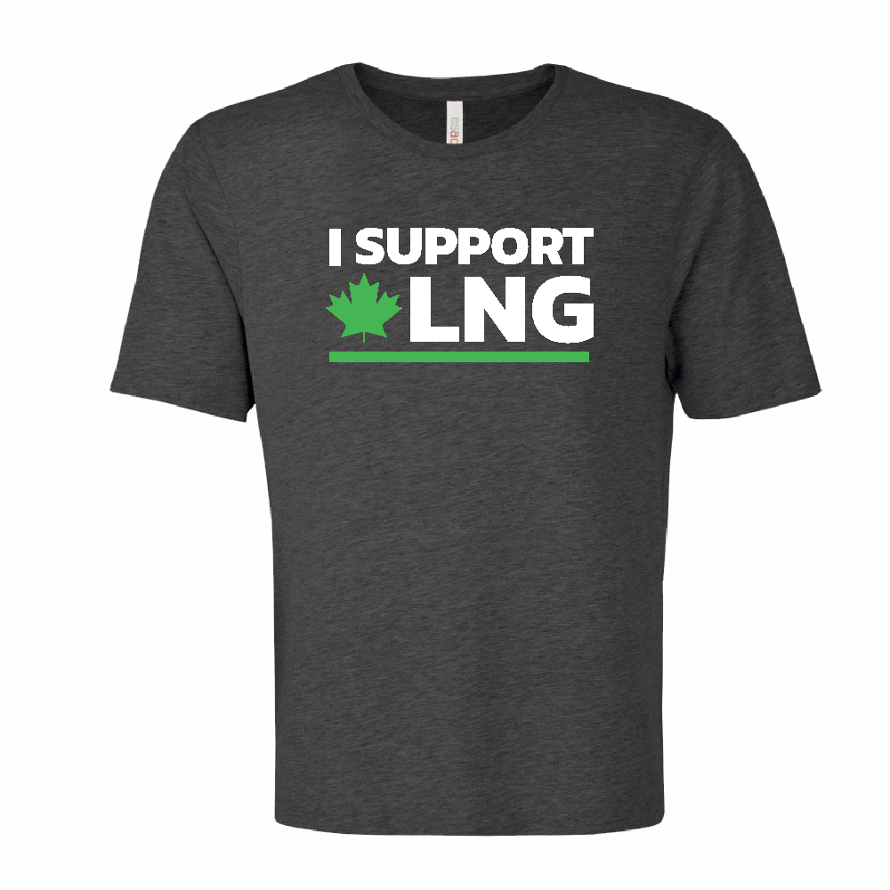 'I Support Canadian LNG' Ring Spun Tee