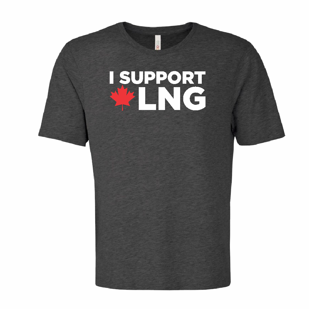 'I Support Canadian LNG' Ring Spun Tee