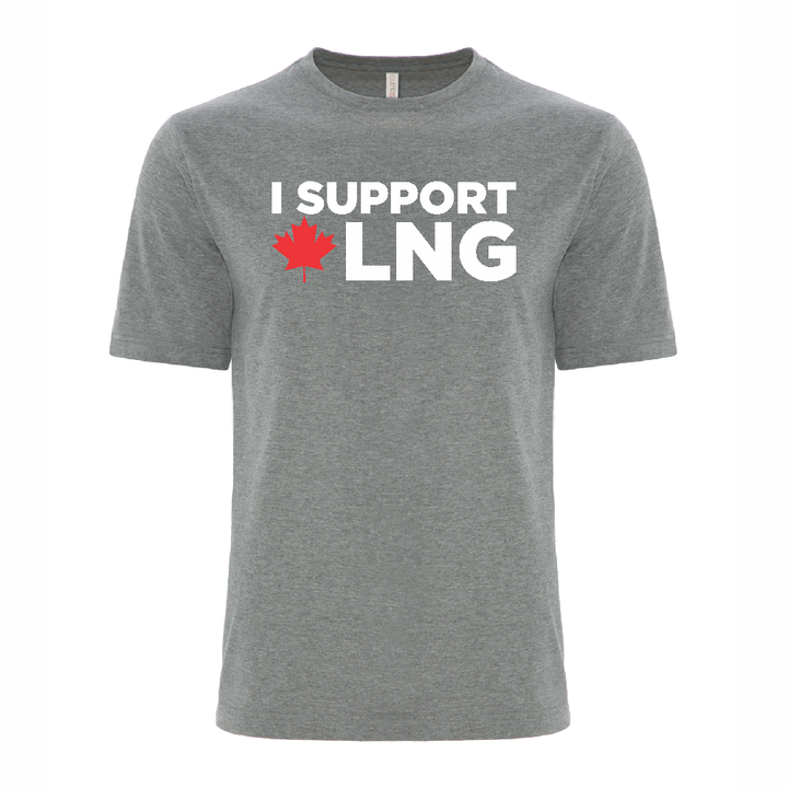 'I Support Canadian LNG' Ring Spun Tee