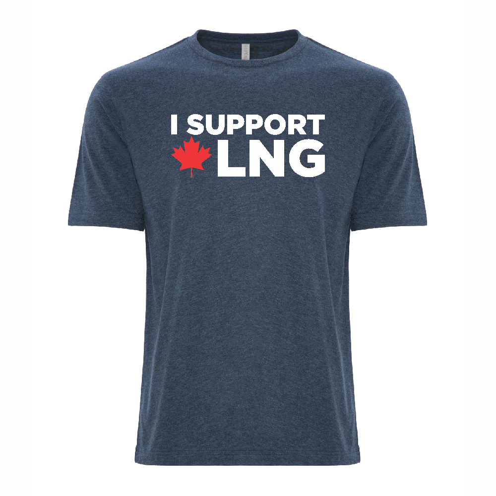 'I Support Canadian LNG' Ring Spun Tee