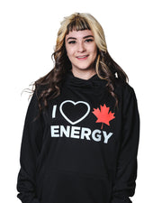 'I Love Canadian Energy' Womens Game Day Hoodie