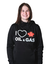 'I Love Canadian Oil & Gas' Womens Game Day Hoodie