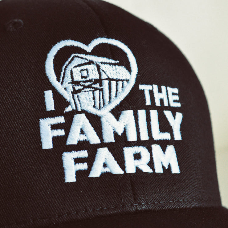 'I Love Family Farms' Fitted Hat