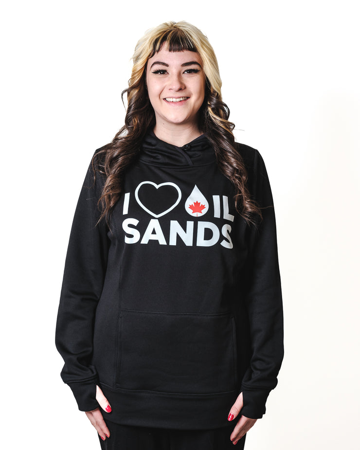 'I Love Oil Sands' Womens Game Day Hoodie