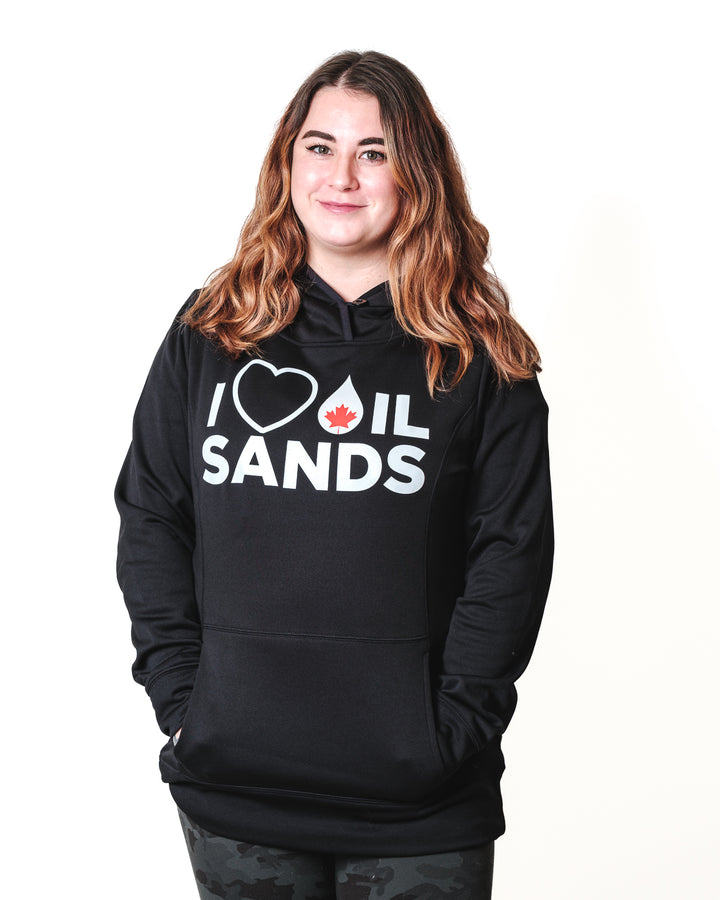'I Love Oil Sands' Womens Game Day Hoodie