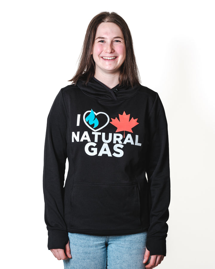 'I Love Canadian Natural Gas' Womens Game Day Hoodie