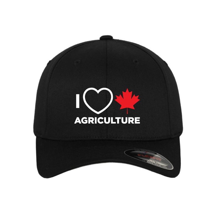 'I Love Canadian Agriculture' Fitted Hat