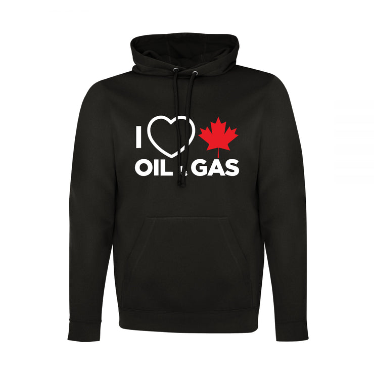 'I Love Canadian Oil & Gas' Mens Game Day hoodie