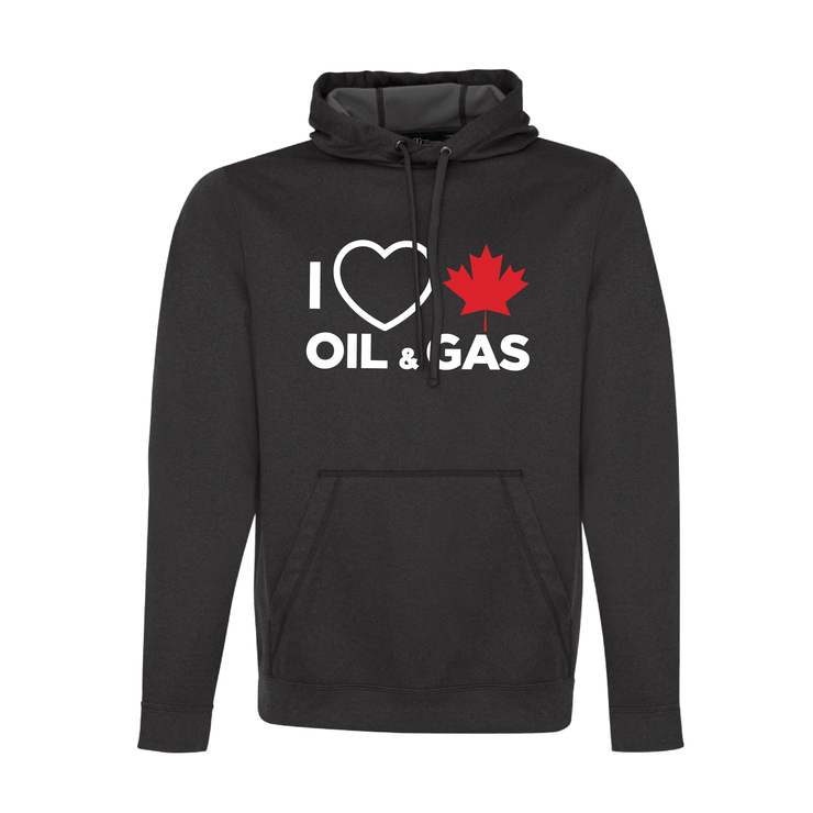 'I Love Canadian Oil & Gas' Mens Game Day hoodie