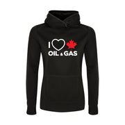 'I Love Canadian Oil & Gas' Womens Game Day Hoodie