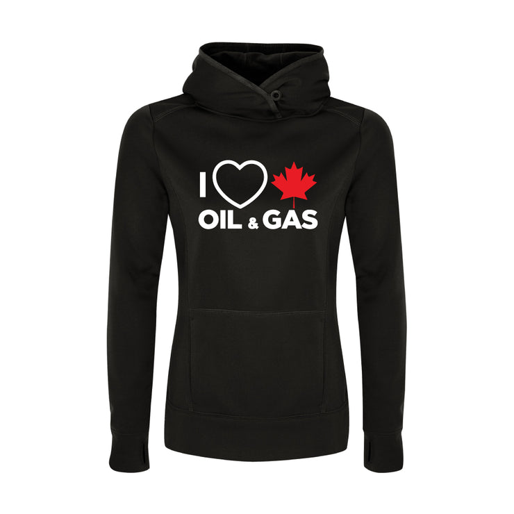 'I Love Canadian Oil & Gas' Womens Game Day Hoodie