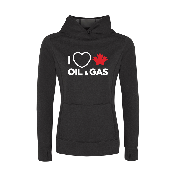 'I Love Canadian Oil & Gas' Womens Game Day Hoodie
