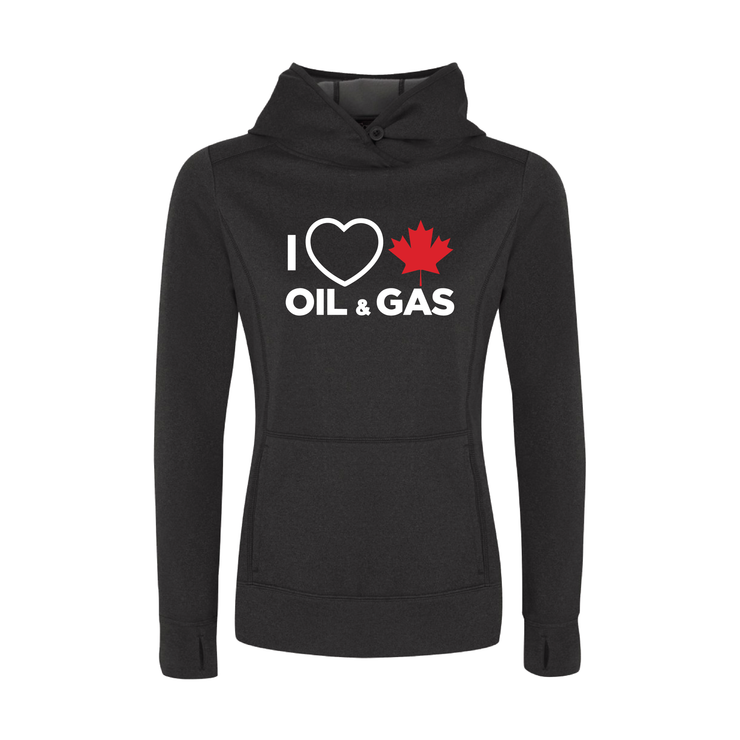'I Love Canadian Oil & Gas' Womens Game Day Hoodie