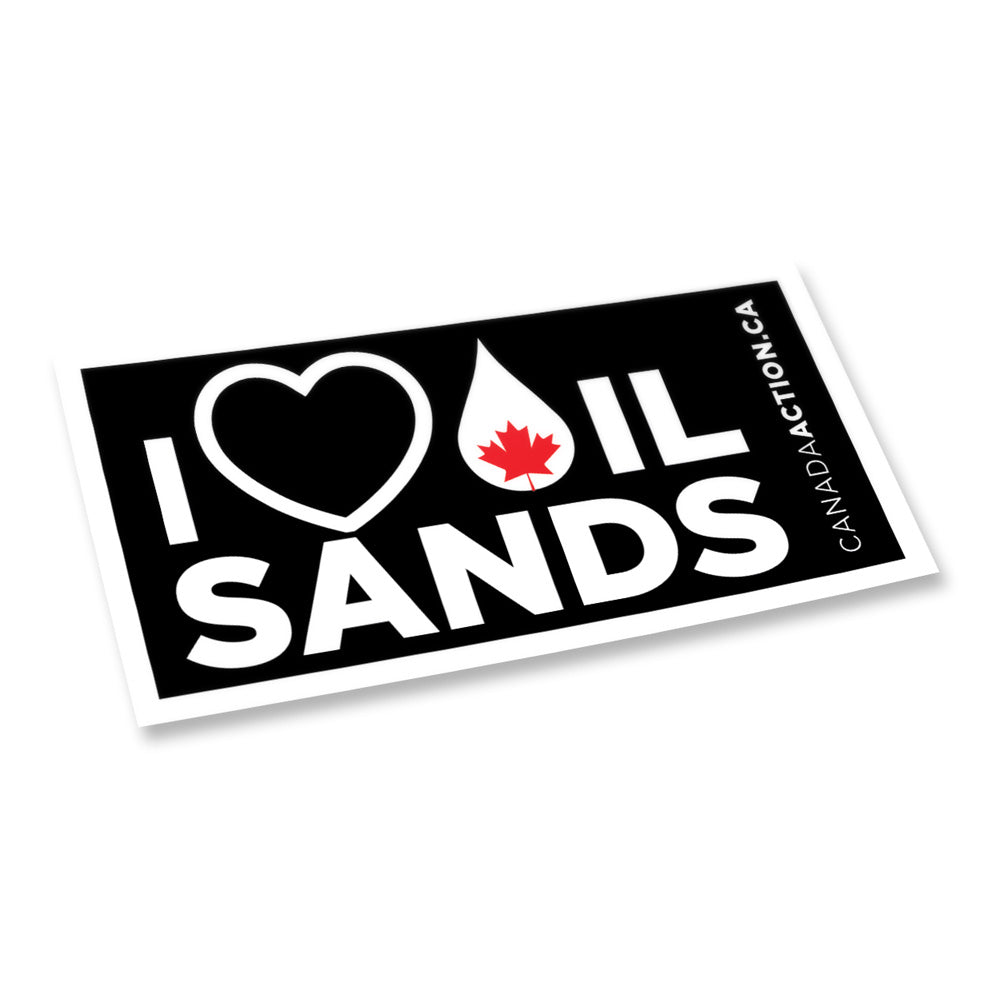 'I Love Canadian Oil Sands' Sticker
