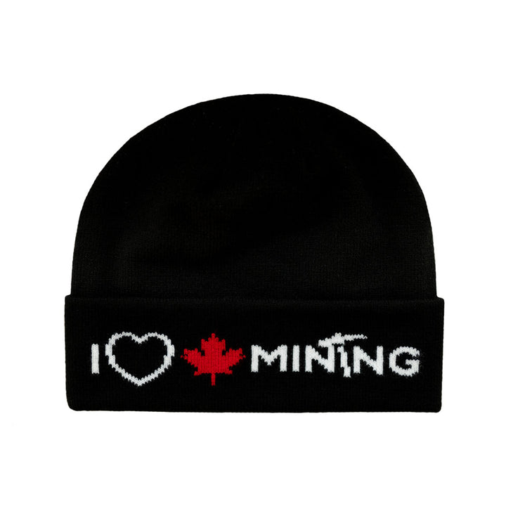 'I Love Canadian Mining' Acrylic Knit Toque.
