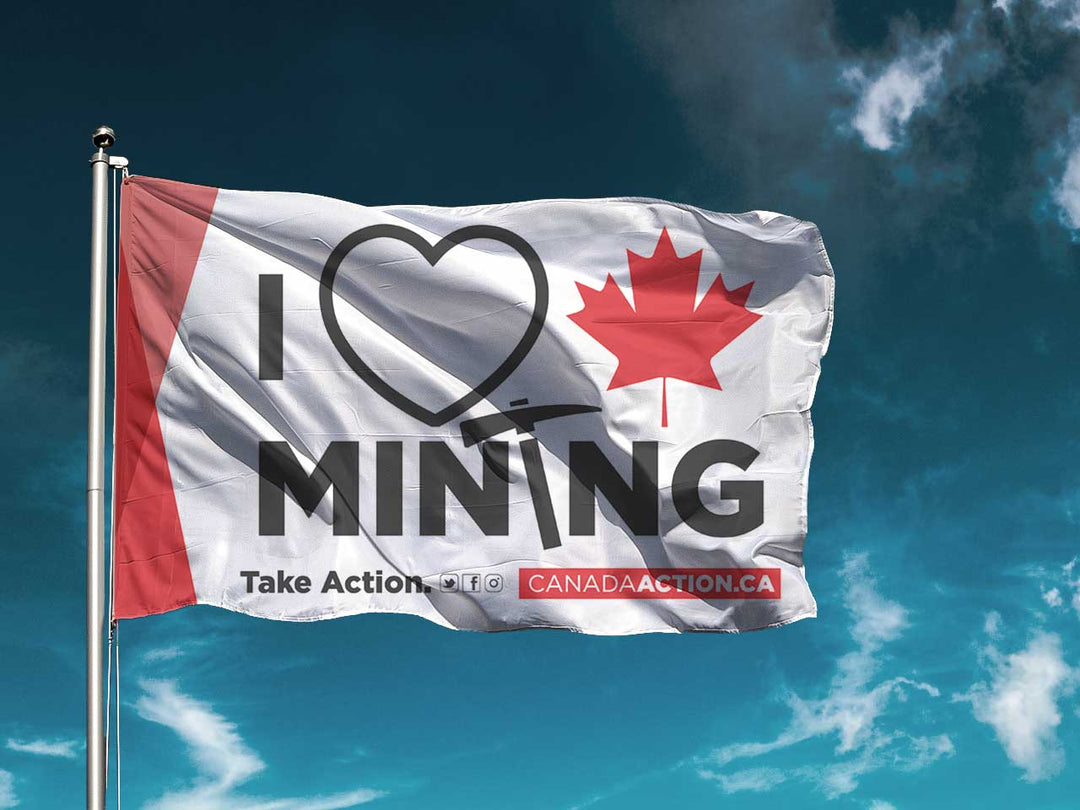 'I Love Canadian Mining' Flag