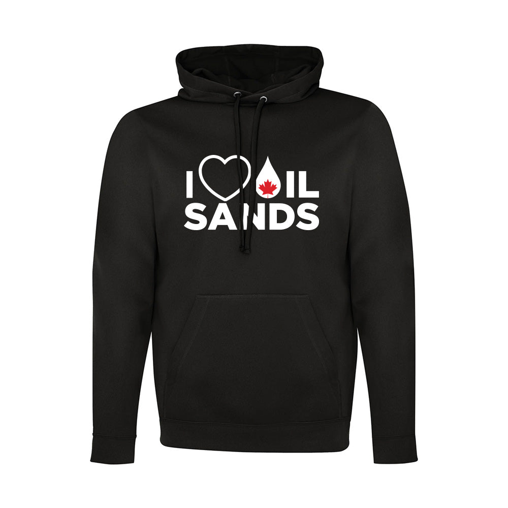 'I Love Oil Sands' Mens Game Day hoodie