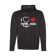 'I Love Canadian Pipelines' Mens Game Day hoodie