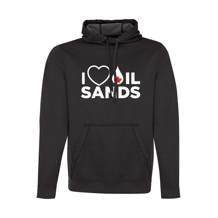 'I Love Oil Sands' Mens Game Day hoodie