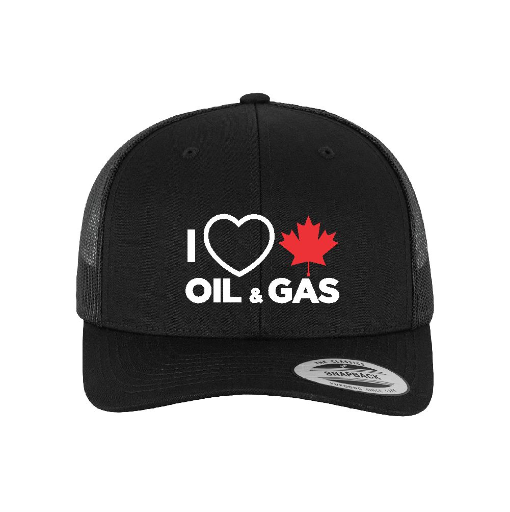'I Love Oil & Gas' Snapback Retro Trucker Hat