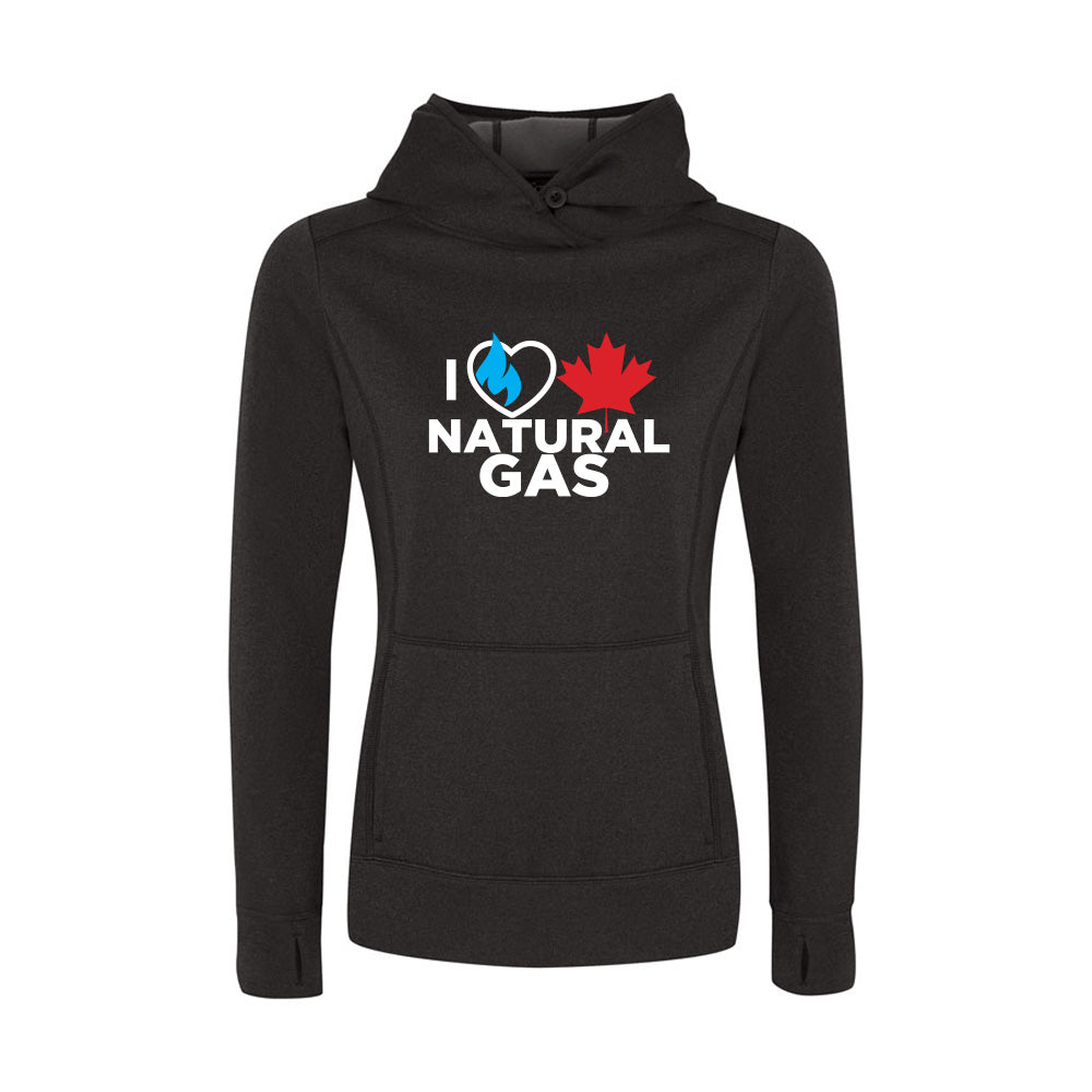 'I Love Canadian Natural Gas' Womens Game Day Hoodie