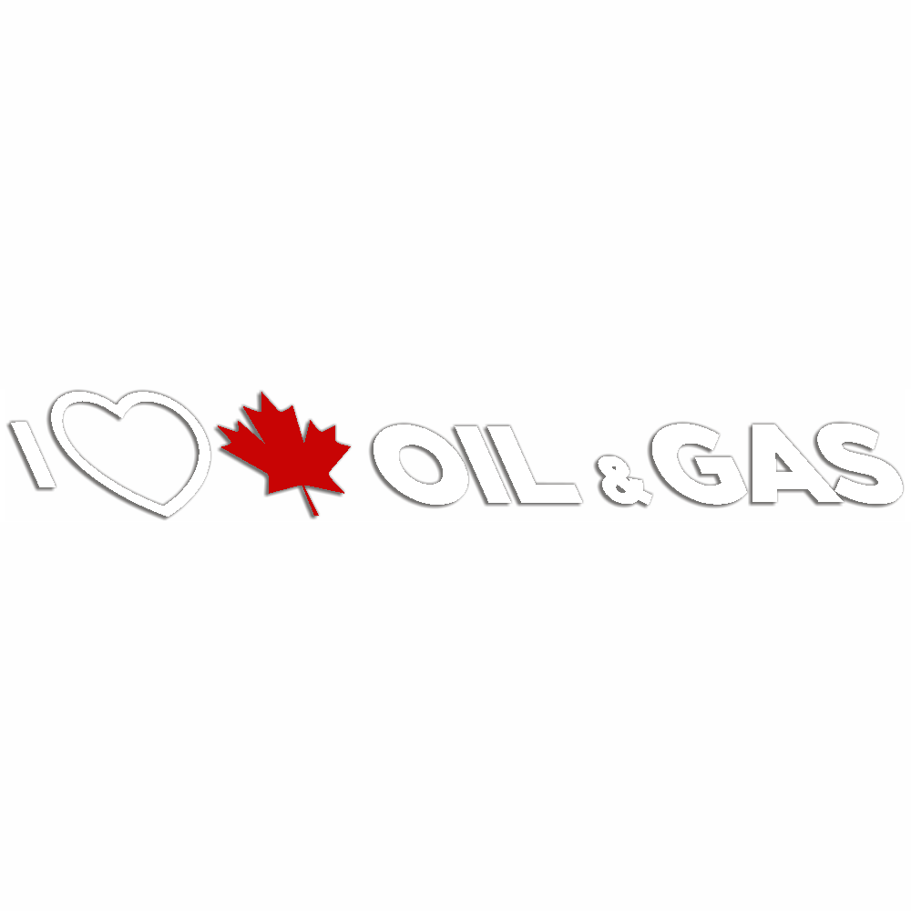 'I Love Canadian Oil & Gas' Window / Vehicle Decal