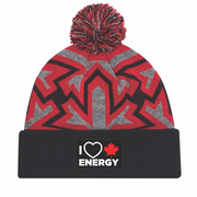 'I Love Canadian Energy' Knit Pom Pom Toque