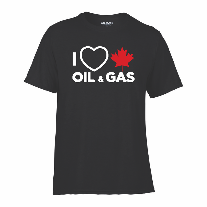 'I Love Canadian Oil & Gas' Performance Tee