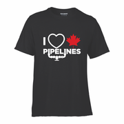 'I Love Canadian Pipelines' Performance Tee