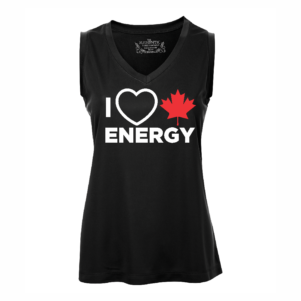 'I Love Canadian Energy' Women's Performance Tank Top
