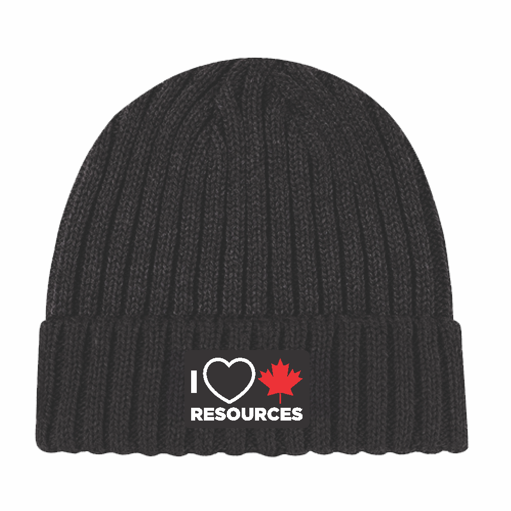 'I Love Canadian Resources' Chunky Rib Knit Toque