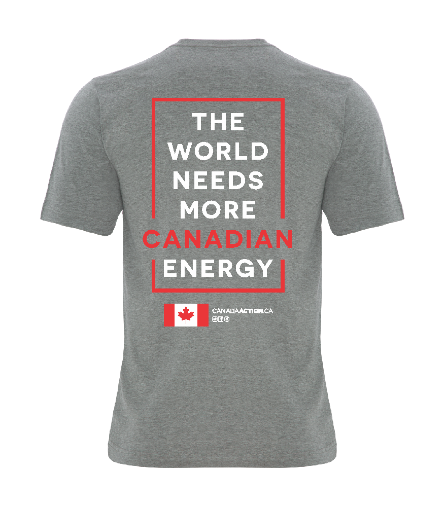 'I Love Canadian Oil & Gas' Ring Spun Tee