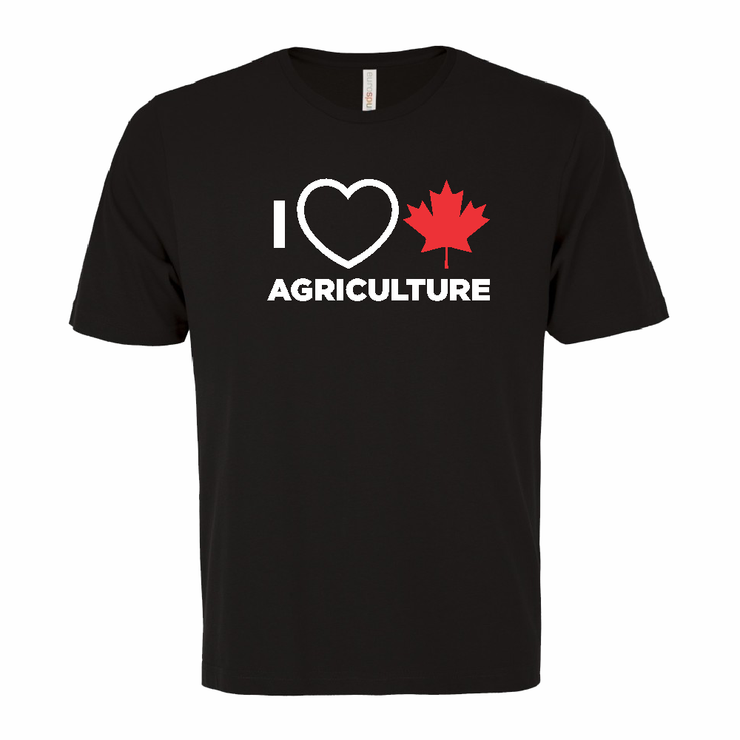 'I Love Canadian Agriculture' Ring Spun Tee