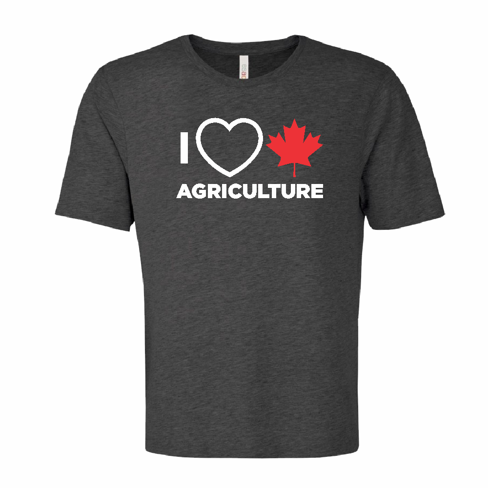 'I Love Canadian Agriculture' Ring Spun Tee