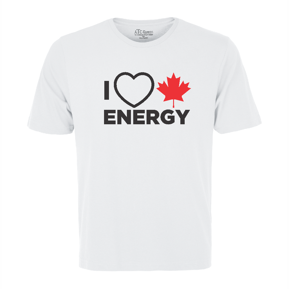 'I Love Canadian Energy' Ring Spun Tee