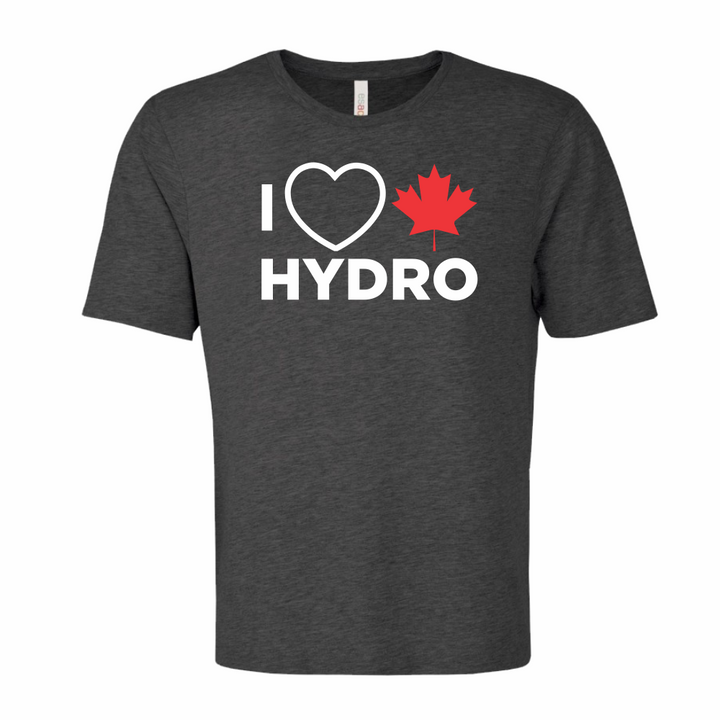 'I Love Canadian Hydro' Ring Spun Tee