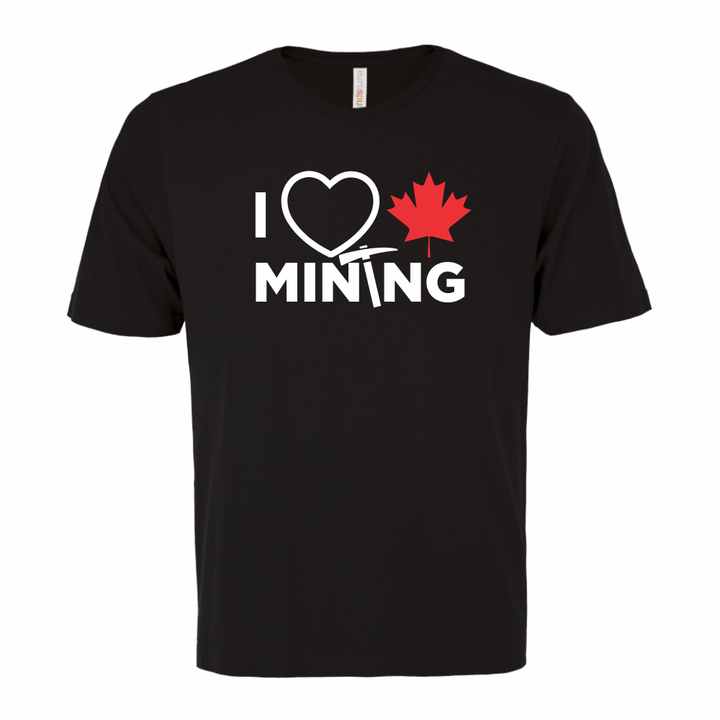 'I Love Canadian Mining' Ring Spun Tee