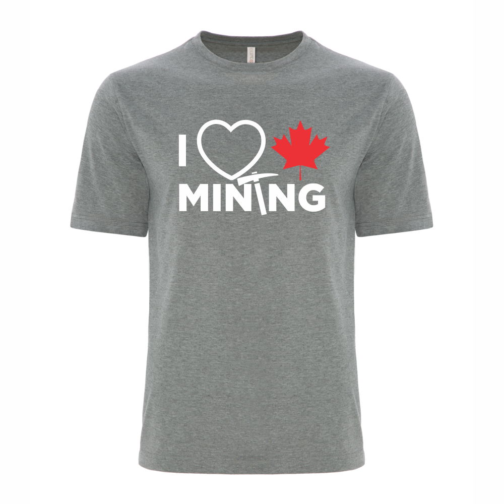 'I Love Canadian Mining' Ring Spun Tee
