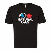 'I Love Canadian Natural Gas' Ring Spun Tee