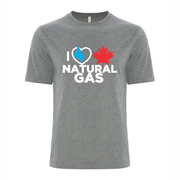 'I Love Canadian Natural Gas' Ring Spun Tee