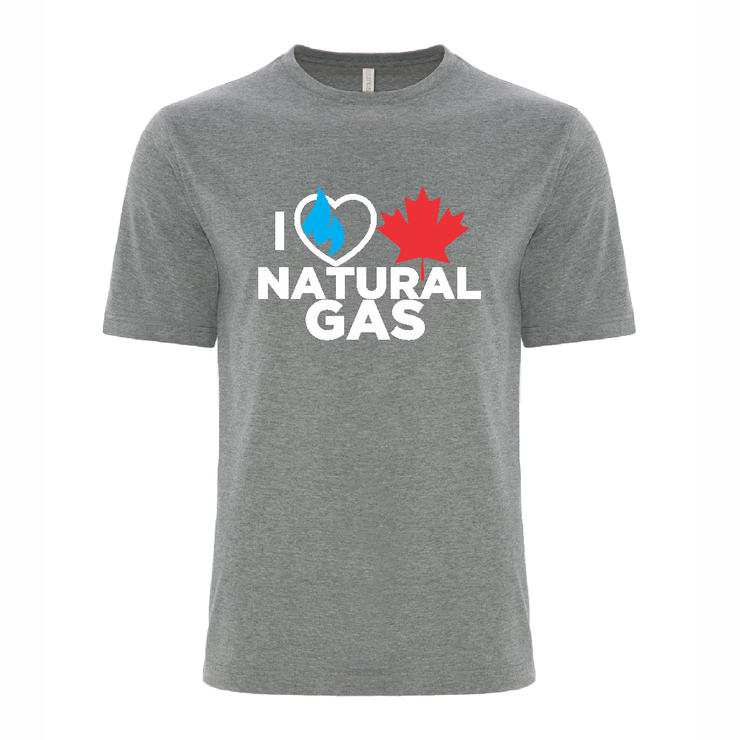 'I Love Canadian Natural Gas' Ring Spun Tee