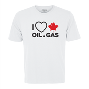 'I Love Canadian Oil & Gas' Ring Spun Tee