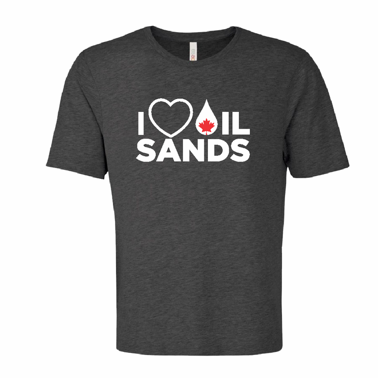 'I Love Oil Sands' Ring Spun Tee