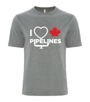 'I Love Canadian Pipelines' Ring Spun Tee
